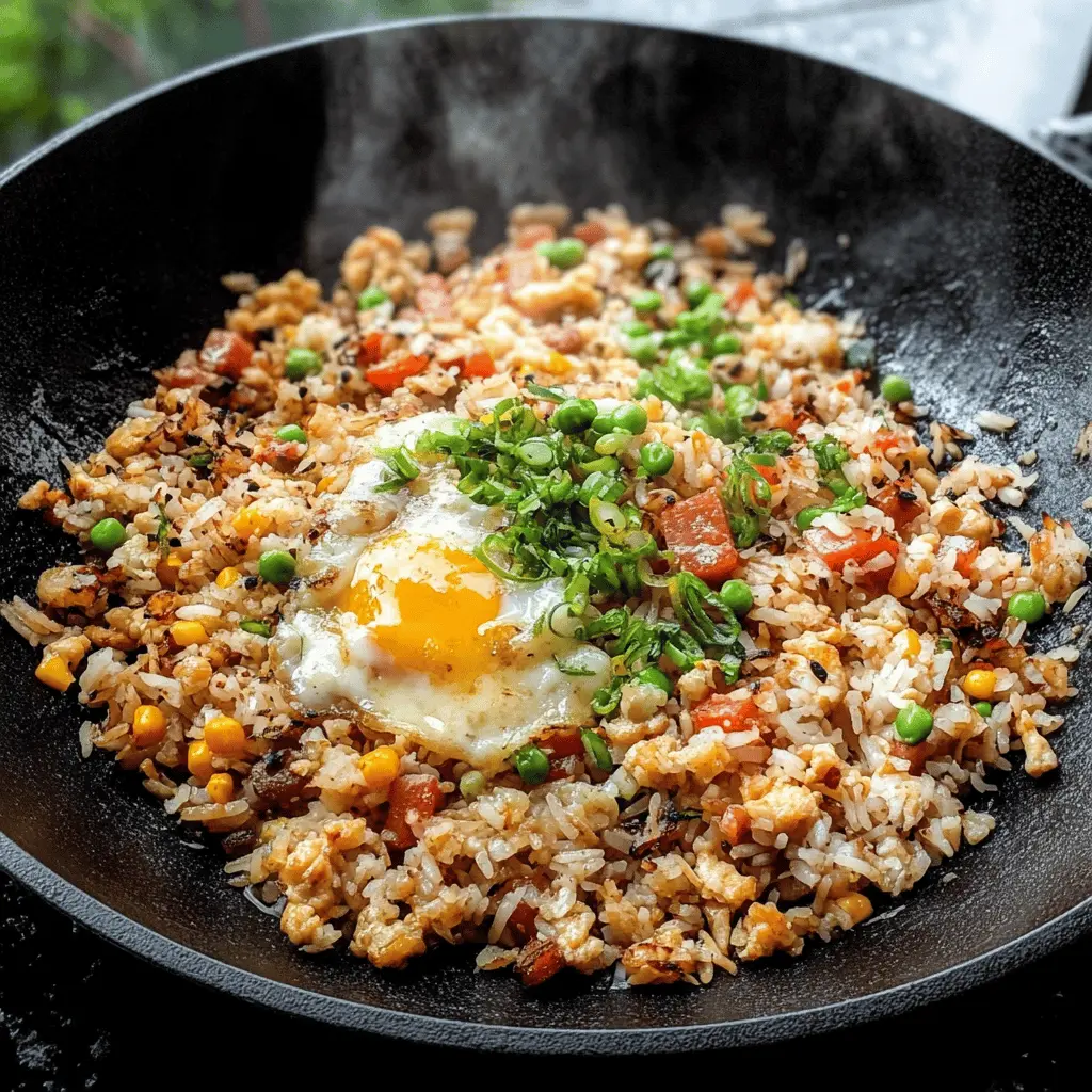 This Blackstone Fried Rice is a game changer for busy weeknights! Featuring colorful veggies and your choice of protein, it's packed with flavor and made in minutes. Perfect for using leftover rice and transforming it into a delicious, hearty meal. Save this recipe for an easy dinner that the whole family will love any night of the week!