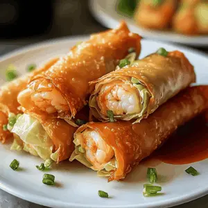 Get ready to whip up these delicious crispy shrimp and cabbage egg rolls! Packed with fresh veggies and tender shrimp, these rolls are crispy on the outside and bursting with flavor inside. Perfect for appetizers, game night, or a fun family dinner. Save this recipe for a crunchy treat that everyone will love!