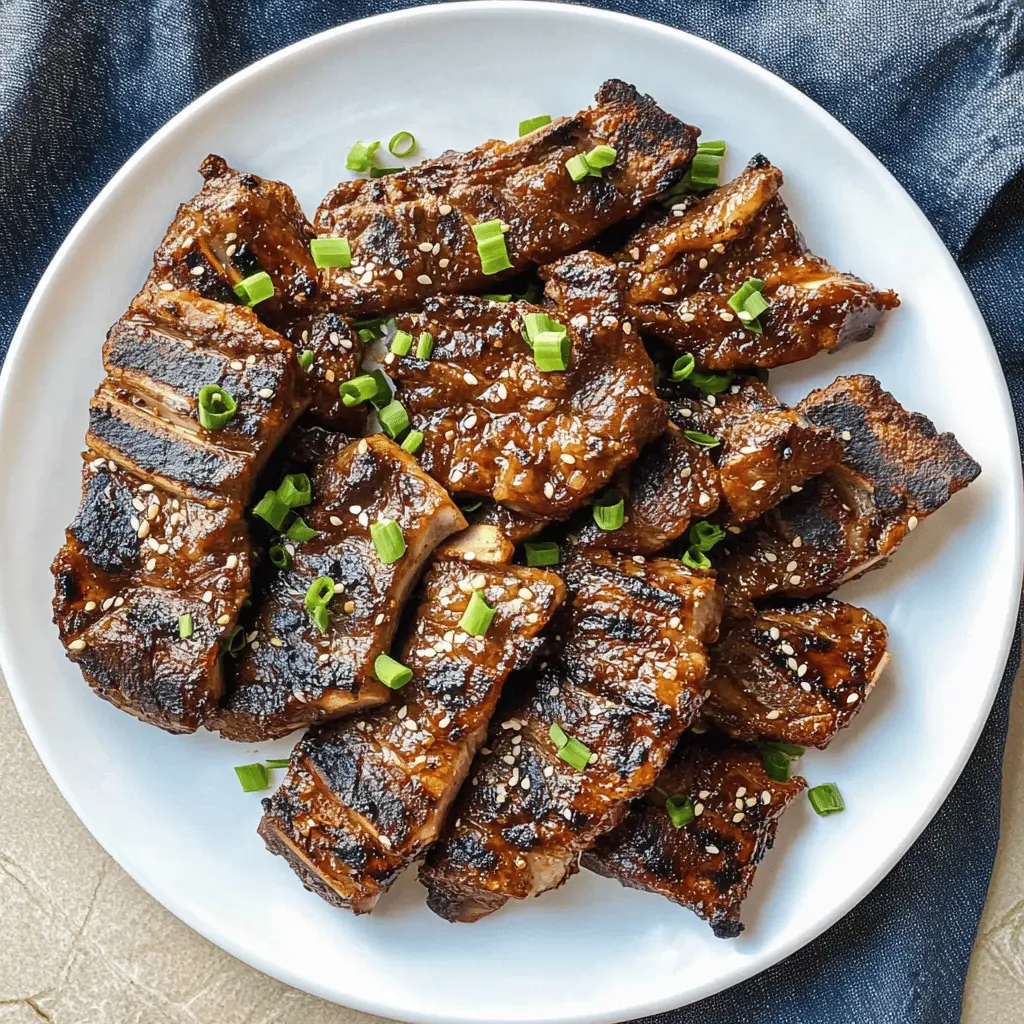 Get ready for a tasty treat with this Easy Korean Kalbi BBQ Short Ribs recipe! With tender meat marinated in a sweet and savory sauce, this dish is perfect for any gathering. Ideal for summer barbecues or cozy family dinners, these ribs are sure to impress. Save this recipe and enjoy delicious, finger-licking ribs at your next meal!
