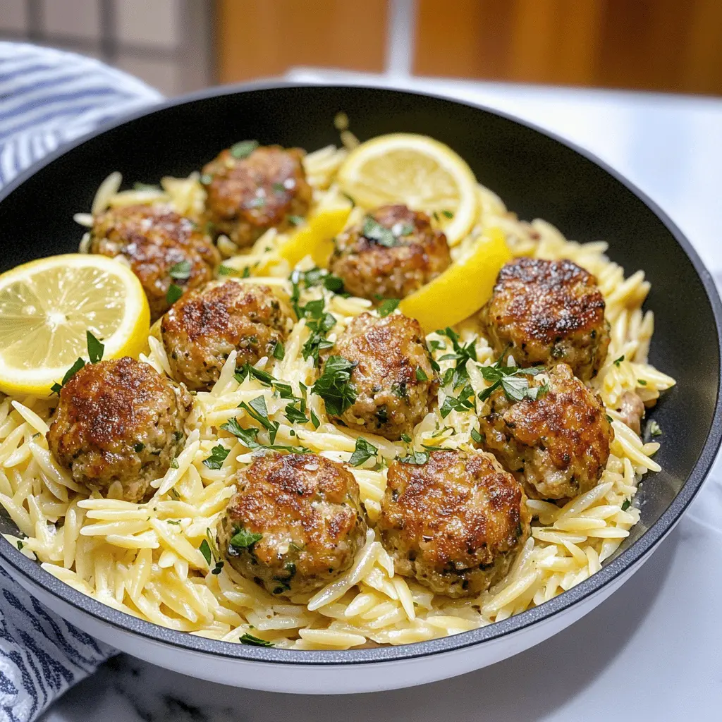 Flavor-packed Greek Chicken Meatballs paired with zesty Lemon Orzo make for a delightful meal. These easy-to-make meatballs are infused with fresh herbs and spices, while the lemony orzo adds a bright twist. Perfect for weeknight dinners or meal prepping, this tasty recipe is a must-save for your next culinary adventure!