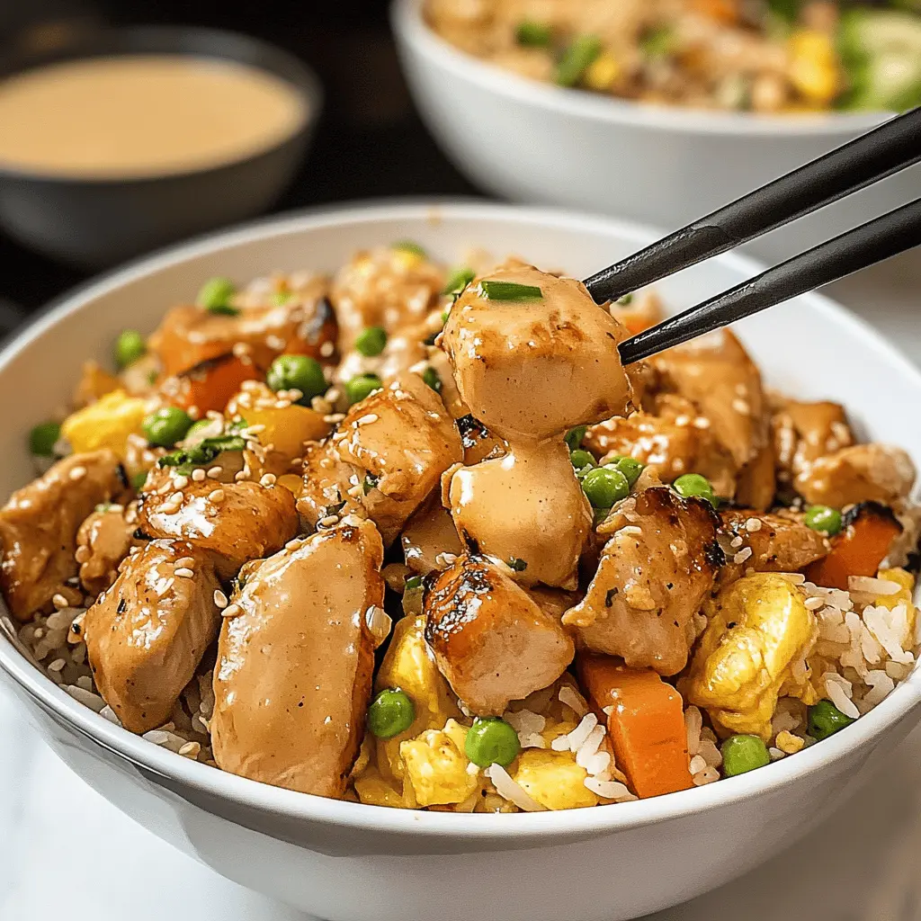 Get ready to enjoy a delicious Hibachi Chicken with Fried Rice and Vegetables! This dish brings together juicy chicken, vibrant veggies, and savory fried rice for a delightful meal. Perfect for a family dinner or a fun gathering, this recipe is easy to make and packed with flavor. Save this pin for your next cooking adventure!