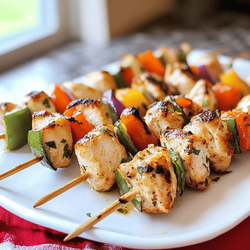 Get ready for a flavorful dinner with these Oven-Baked Chicken Kabobs! Perfectly marinated chicken paired with colorful veggies make for a meal that's both satisfying and healthy. Easy to prepare and great for any occasion, these kabobs are a hit with family and friends. Save this recipe now for a quick weeknight dinner or your next gathering!