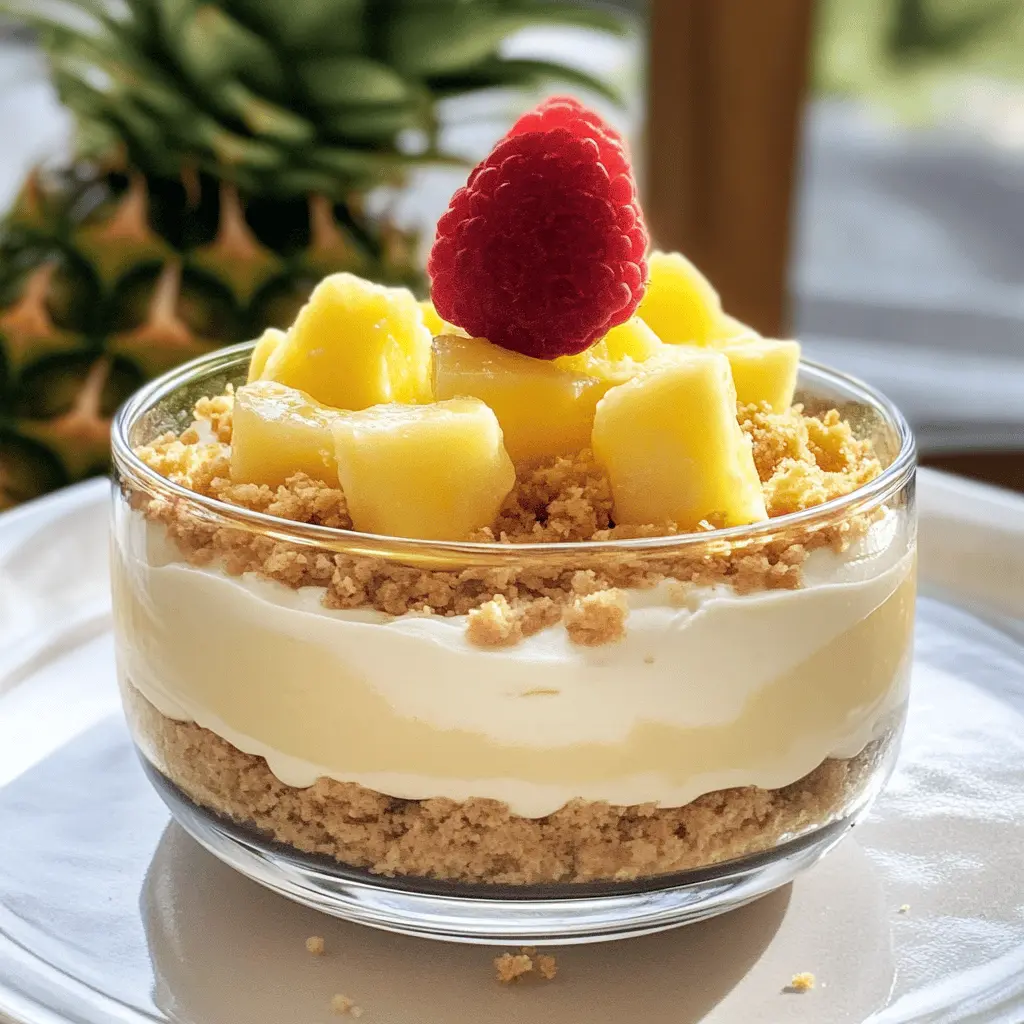 Treat yourself to a tropical delight with this Pina Colada Cheesecake Mousse! Creamy layers of cheesecake with hints of coconut and pineapple create a refreshing dessert perfect for any occasion. Whether you're hosting a summer gathering or enjoying a quiet evening, this easy-to-make mousse will wow your taste buds. Save this recipe to bring a burst of island flavor to your next gathering!