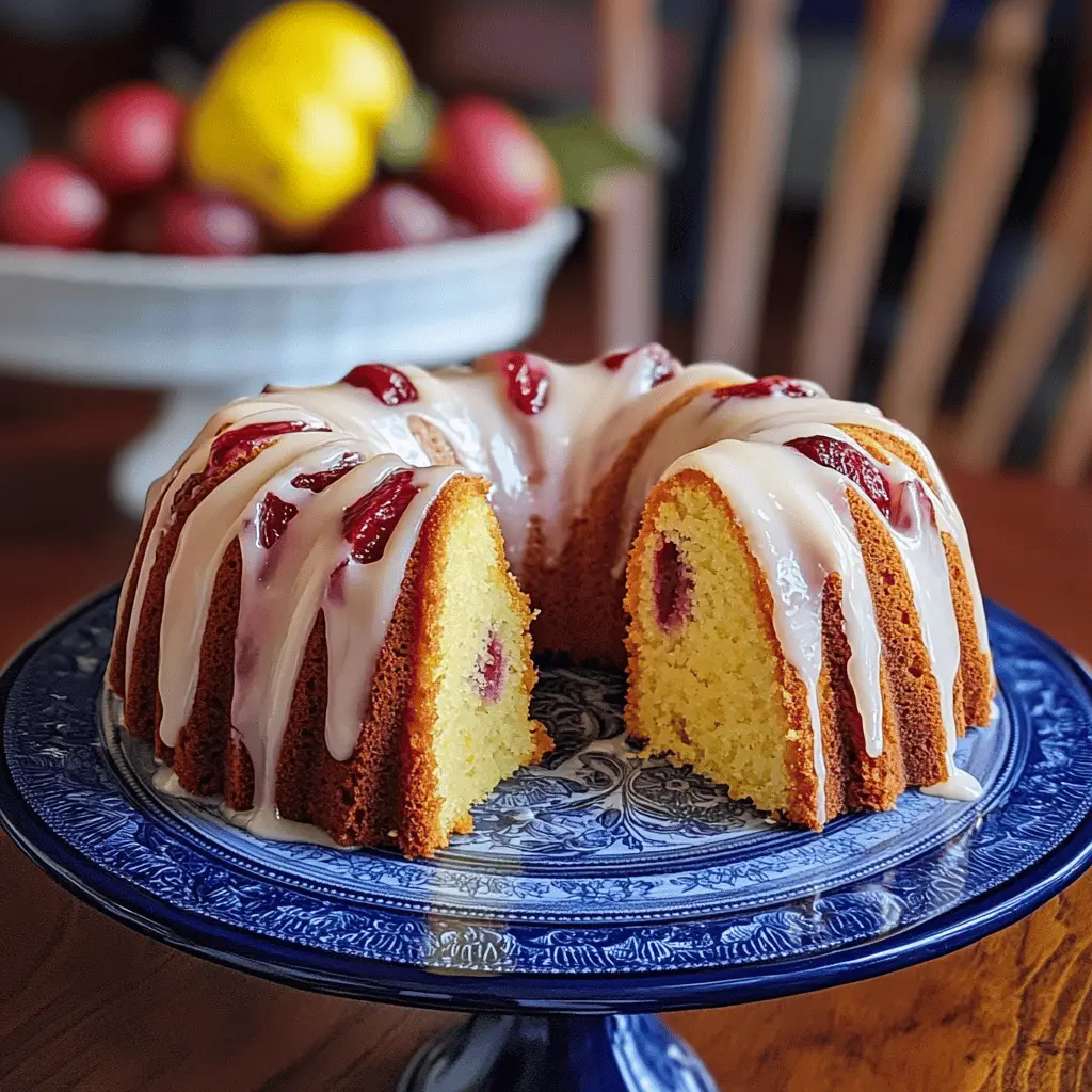 This Rhubarb Bundt Cake with Lemon Glaze is a delightful twist on a classic dessert! Featuring fresh rhubarb and a zesty lemon glaze, it's perfect for spring gatherings or a cozy afternoon treat. Enjoy a moist, flavorful cake that's sure to impress your family and friends. Save this recipe for birthdays, brunches, or any special occasion!
