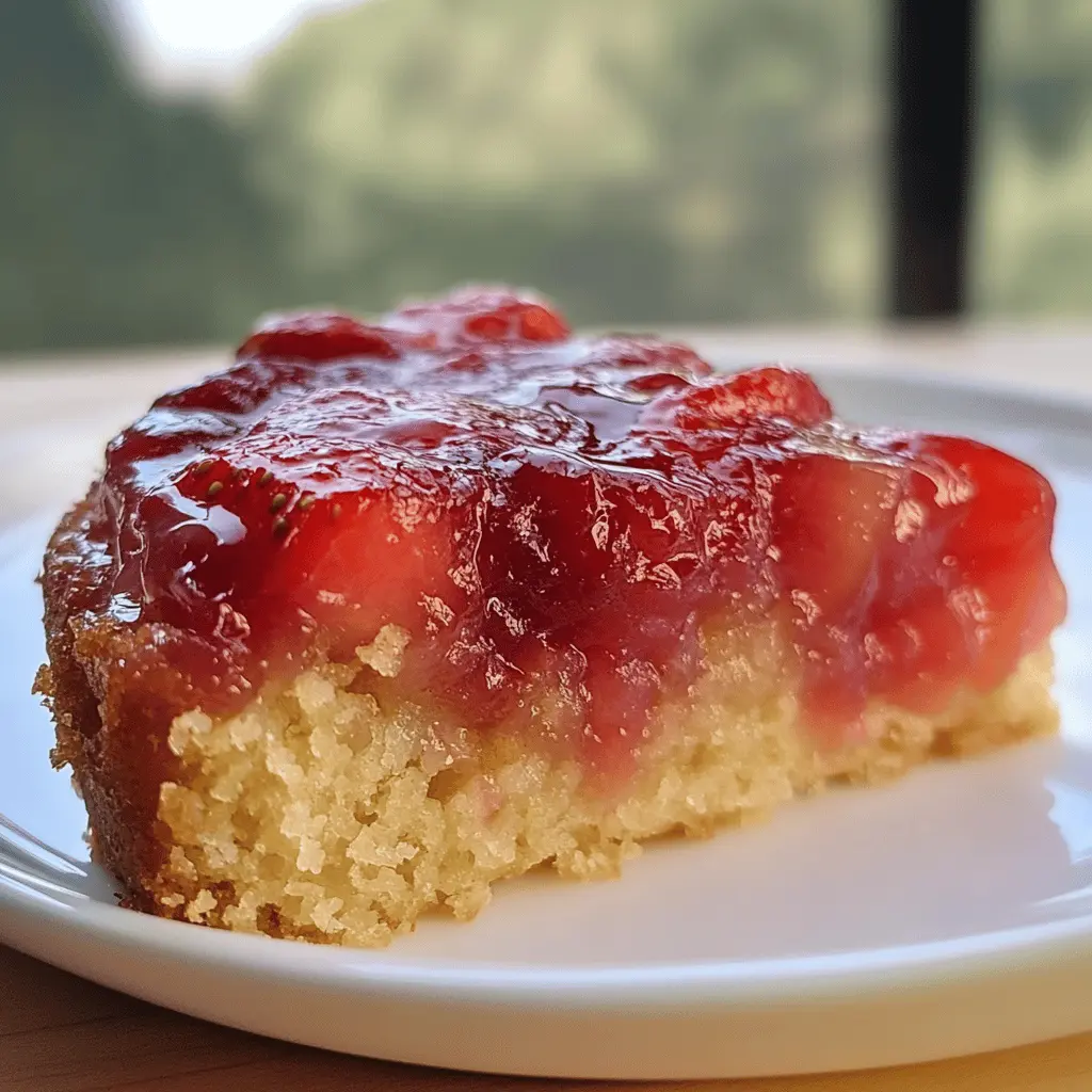 This Strawberry Rhubarb Upside Down Cake is a sweet and tart delight that makes any occasion special. With juicy strawberries and tangy rhubarb, it's perfect for spring and summer gatherings. The cake is moist and fluffy, topped with caramelized fruit for a stunning presentation. Save this recipe to impress your friends and family with a delicious homemade treat!