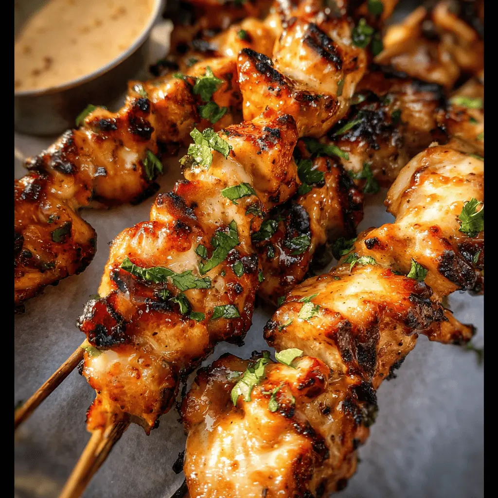 Easy Grilled Bang Bang Chicken Skewers Recipe