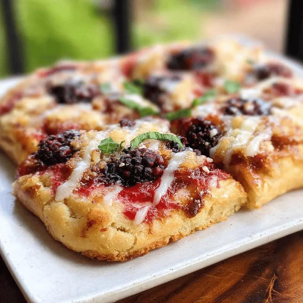 Blackberry Basil Bacon Grilled Pizza Recipe