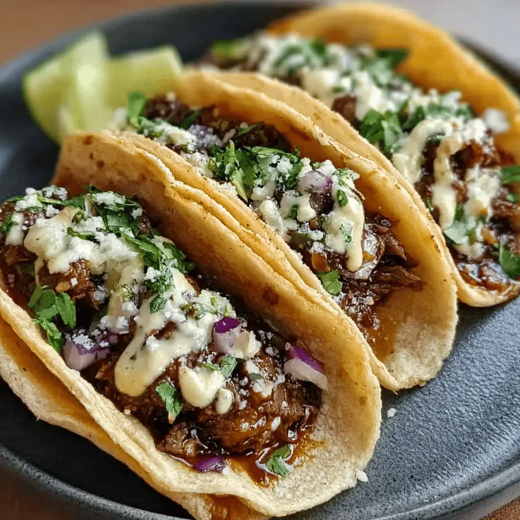 Easy Garlic Butter Honey BBQ Beef Tacos