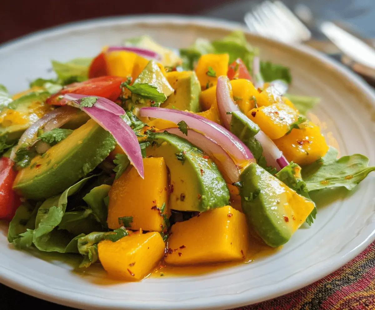 Easy Avocado Mango Salad Recipe