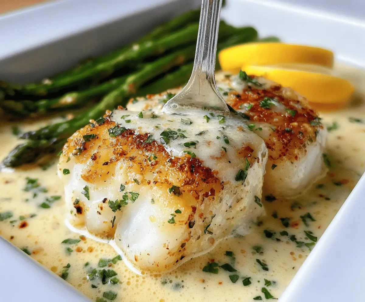 Easy Baked Cod in Creamy Coconut Lemon Sauce