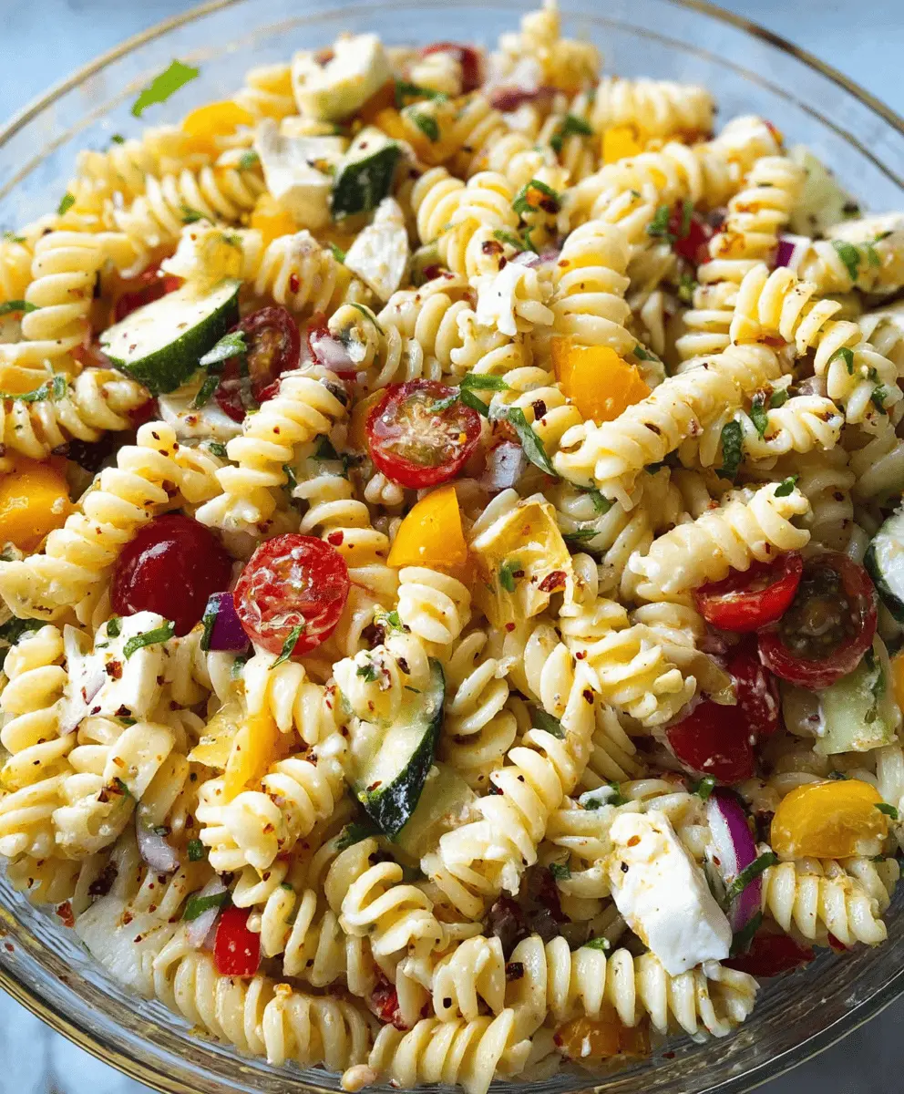 Easy and Creamy Pasta Salad Recipe