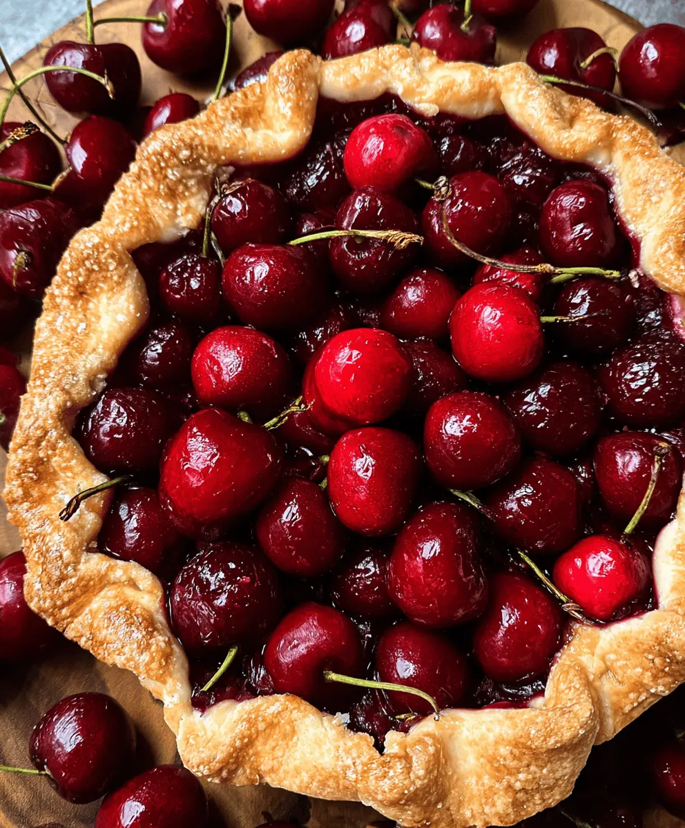 Easy Rustic Cherry Tarts Recipe