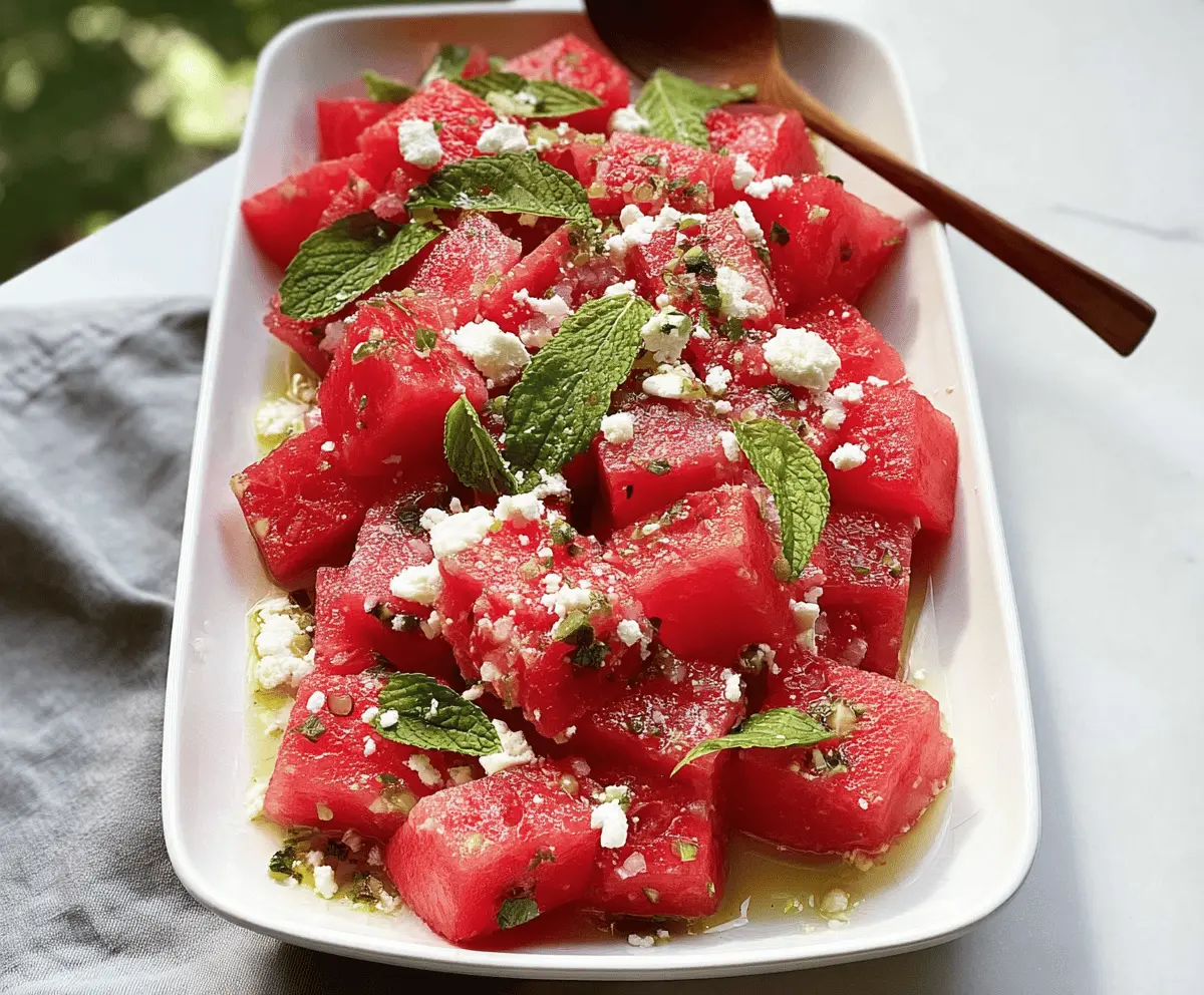 Easy Spicy Watermelon Salad Recipe