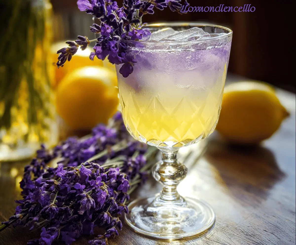 Easy Limoncello Lavender Cocktail Recipe