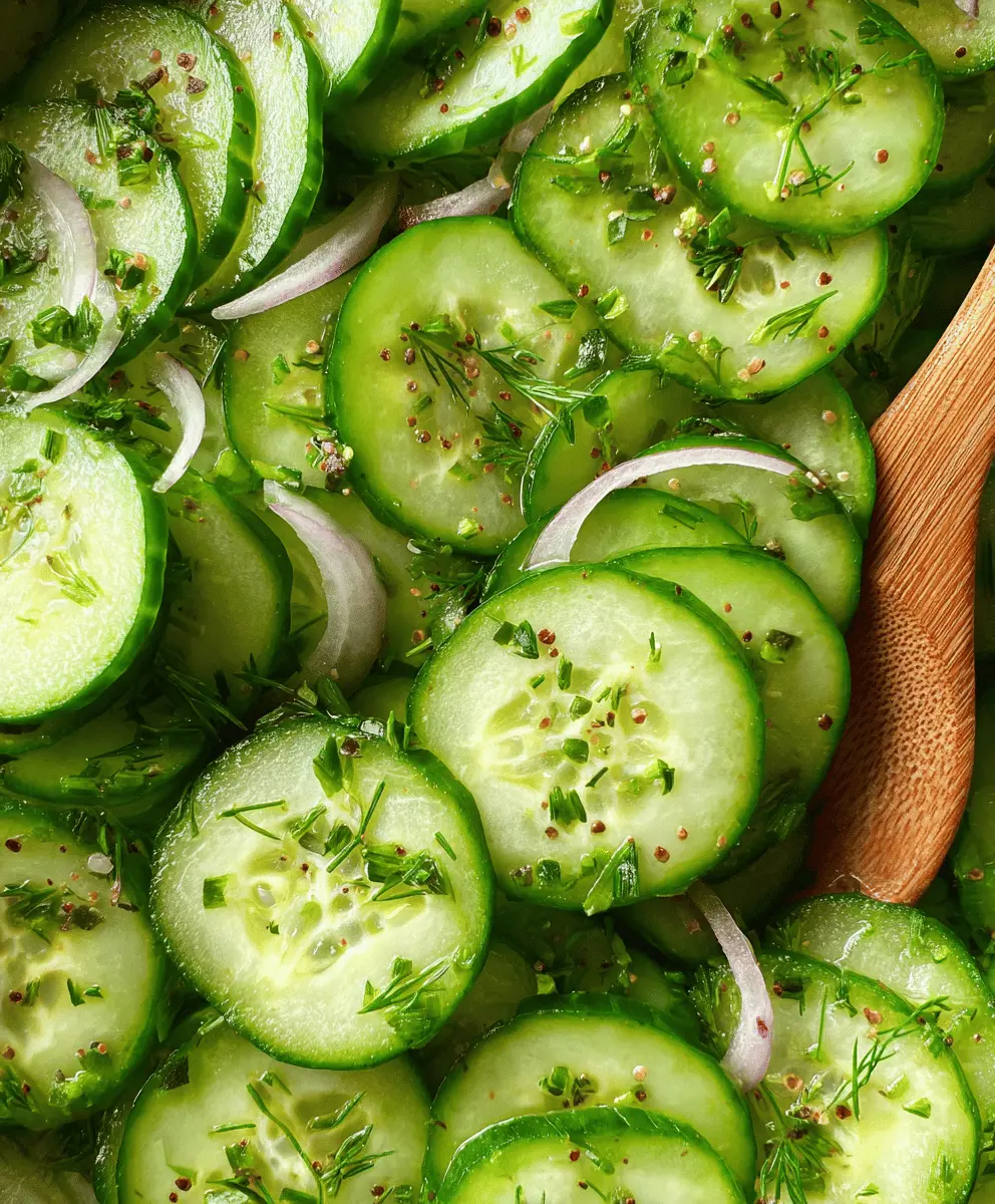 Easy Refreshing Cucumber Salad Recipe