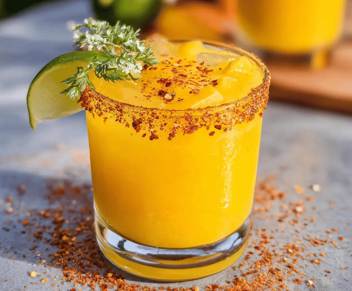 Easy Spicy Mango Margarita Recipe