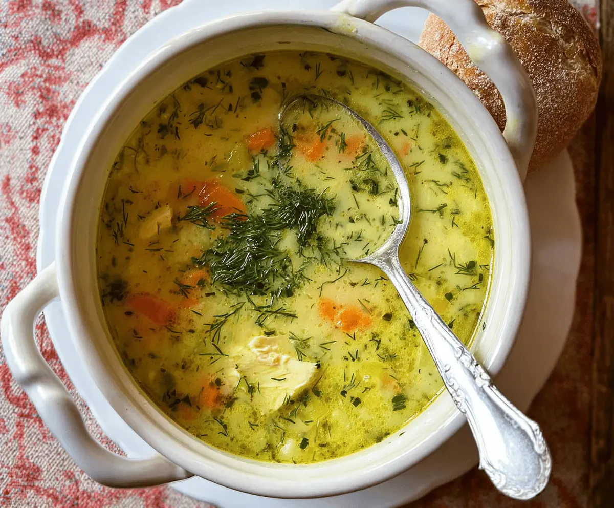 Easy Polish Dill Soup Recipe for Cozy Comfort