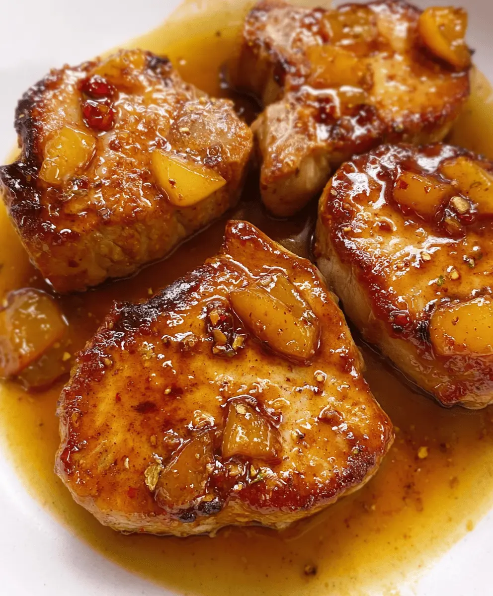 Easy Peach Glazed Pork Chops Recipe