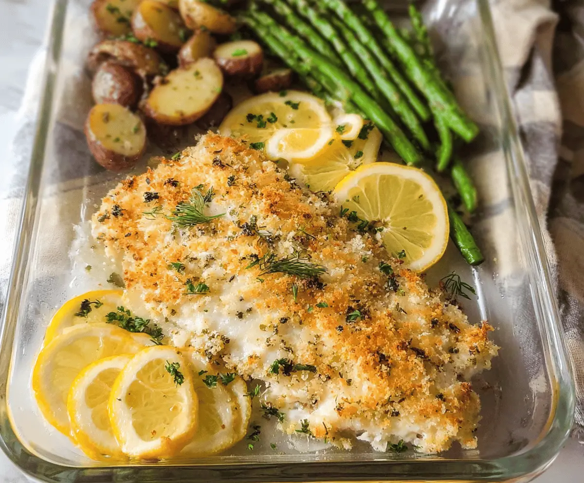 Easy Baked Lemon Parmesan Tilapia Recipe