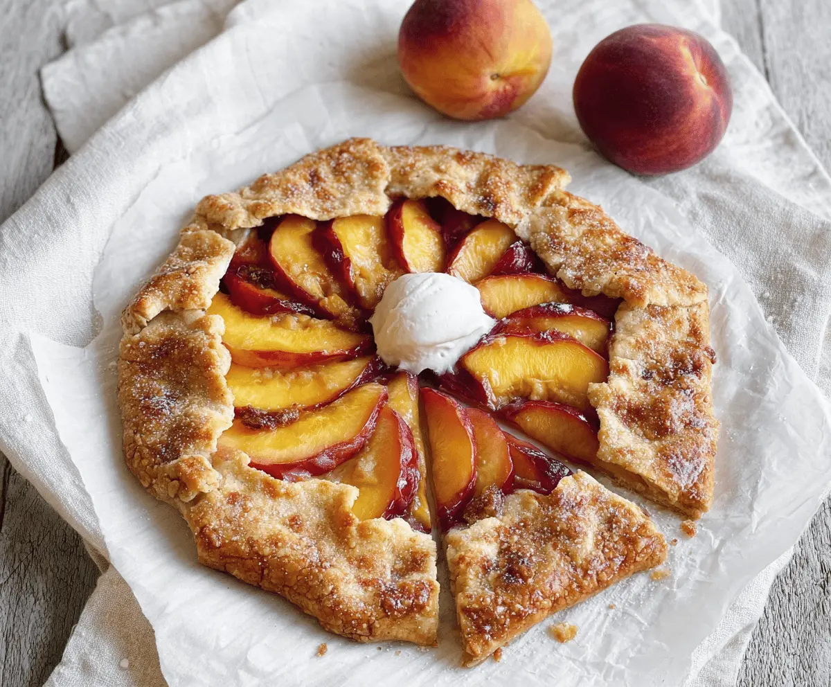 Easy Homemade Peach Galette Recipe