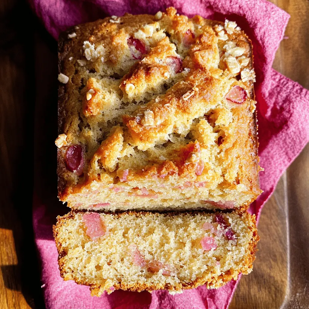 Easy Quick Rhubarb Bread Recipe