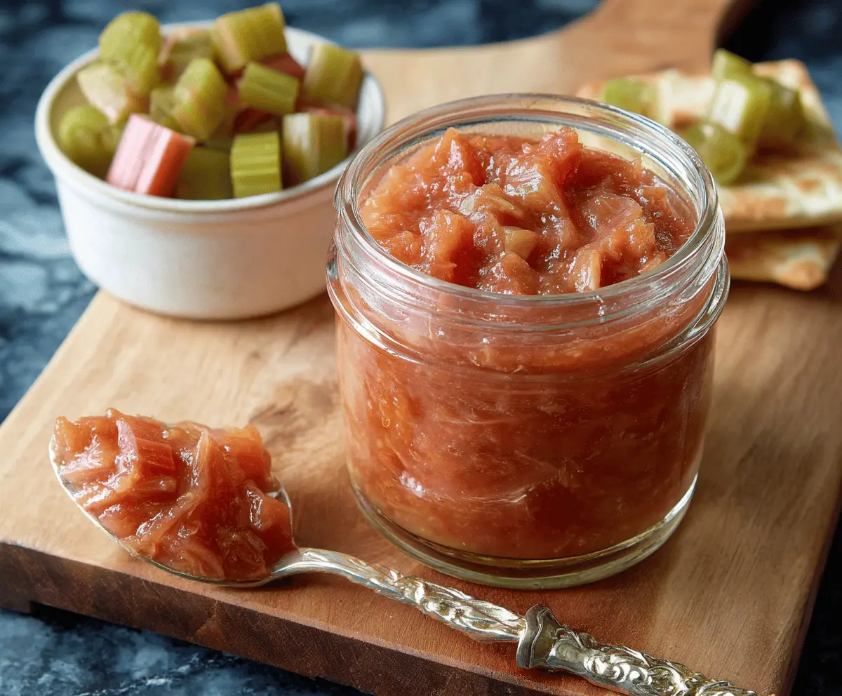 Easy Homemade Rhubarb Relish Recipe