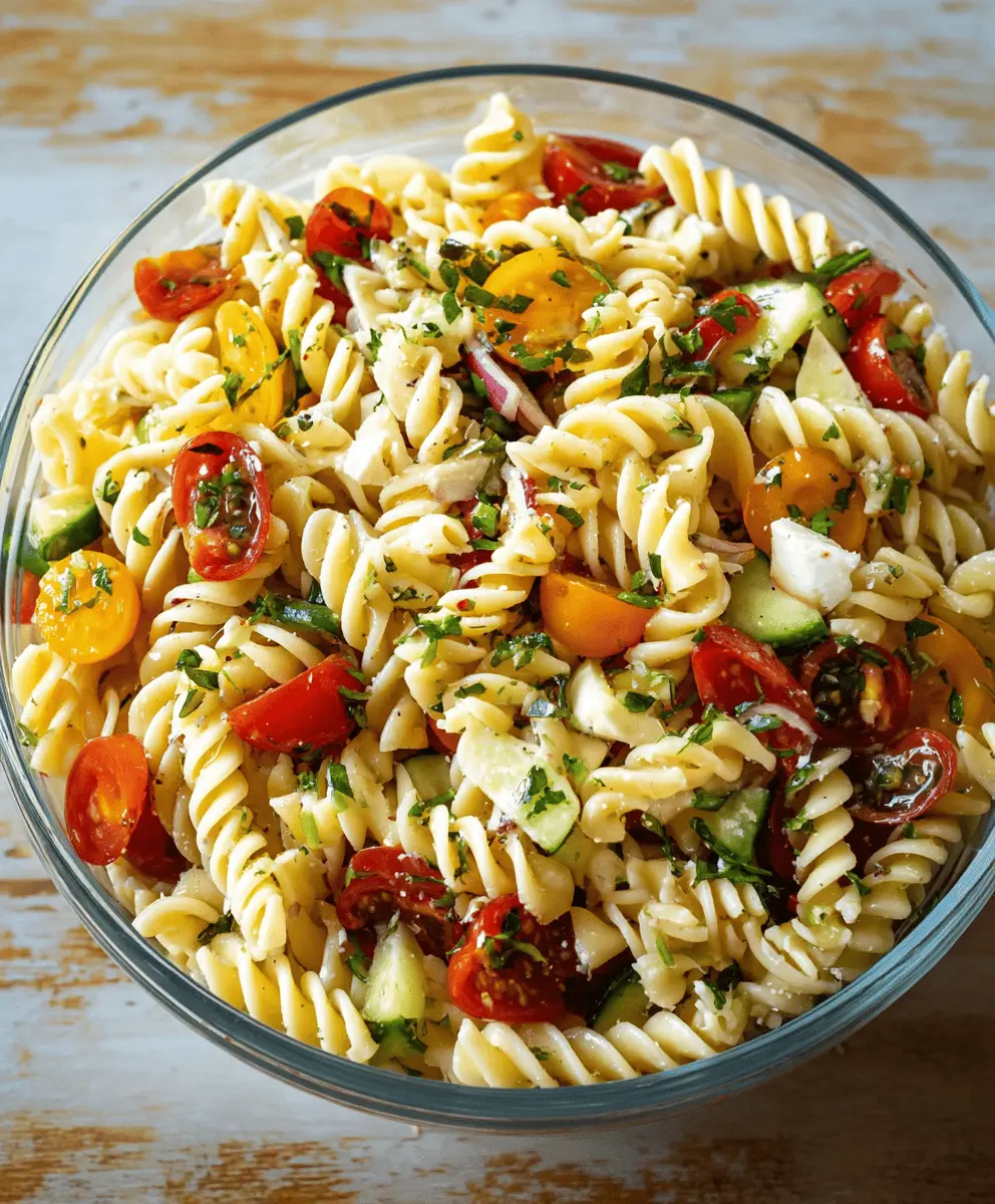 Easy Summer Pasta Salad Recipe