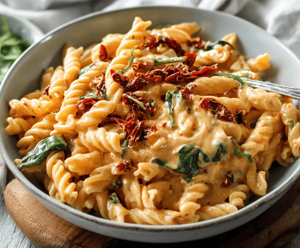 Creamy Sun-Dried Tomato Pasta Recipe