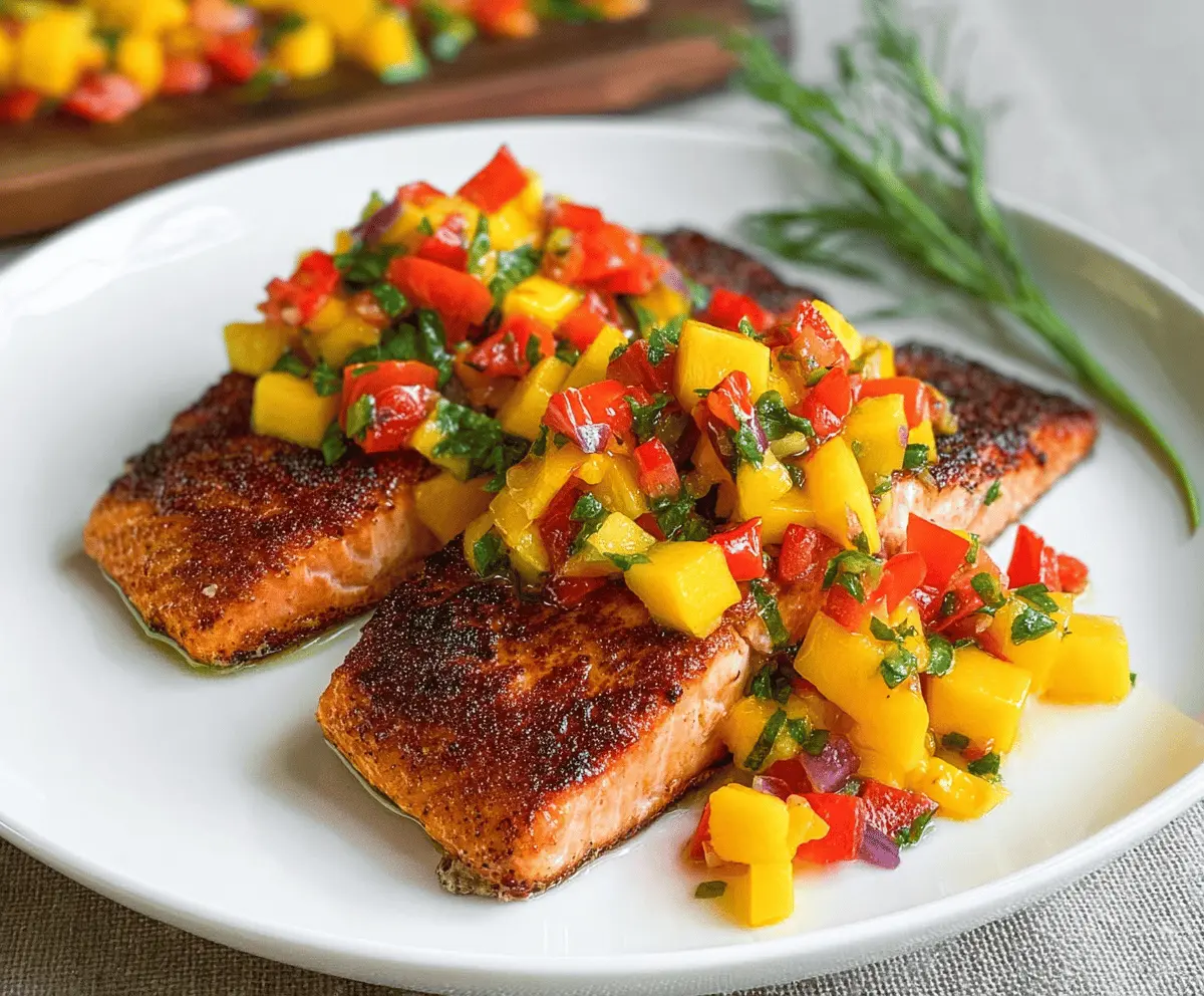 Easy Salmon With Fresh Mango Salsa Recipe