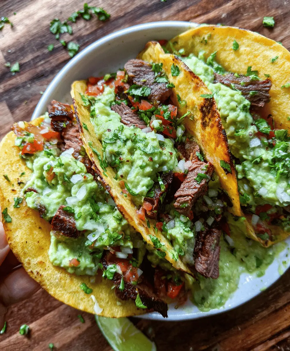 Grilled Steak Tacos With Fresh Avocado Salsa