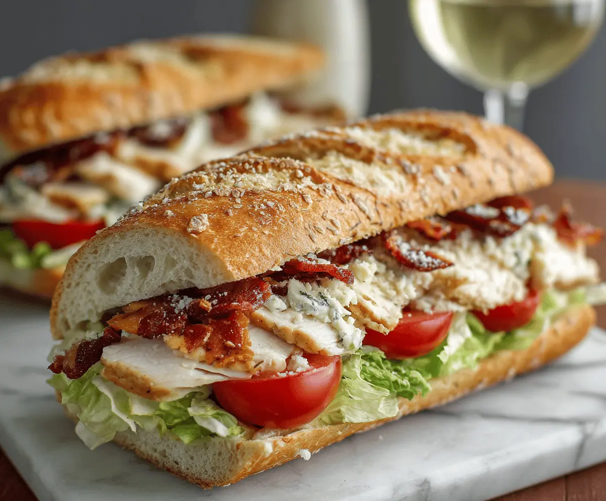 Easy Chicken Caesar Salad Sandwich Recipe