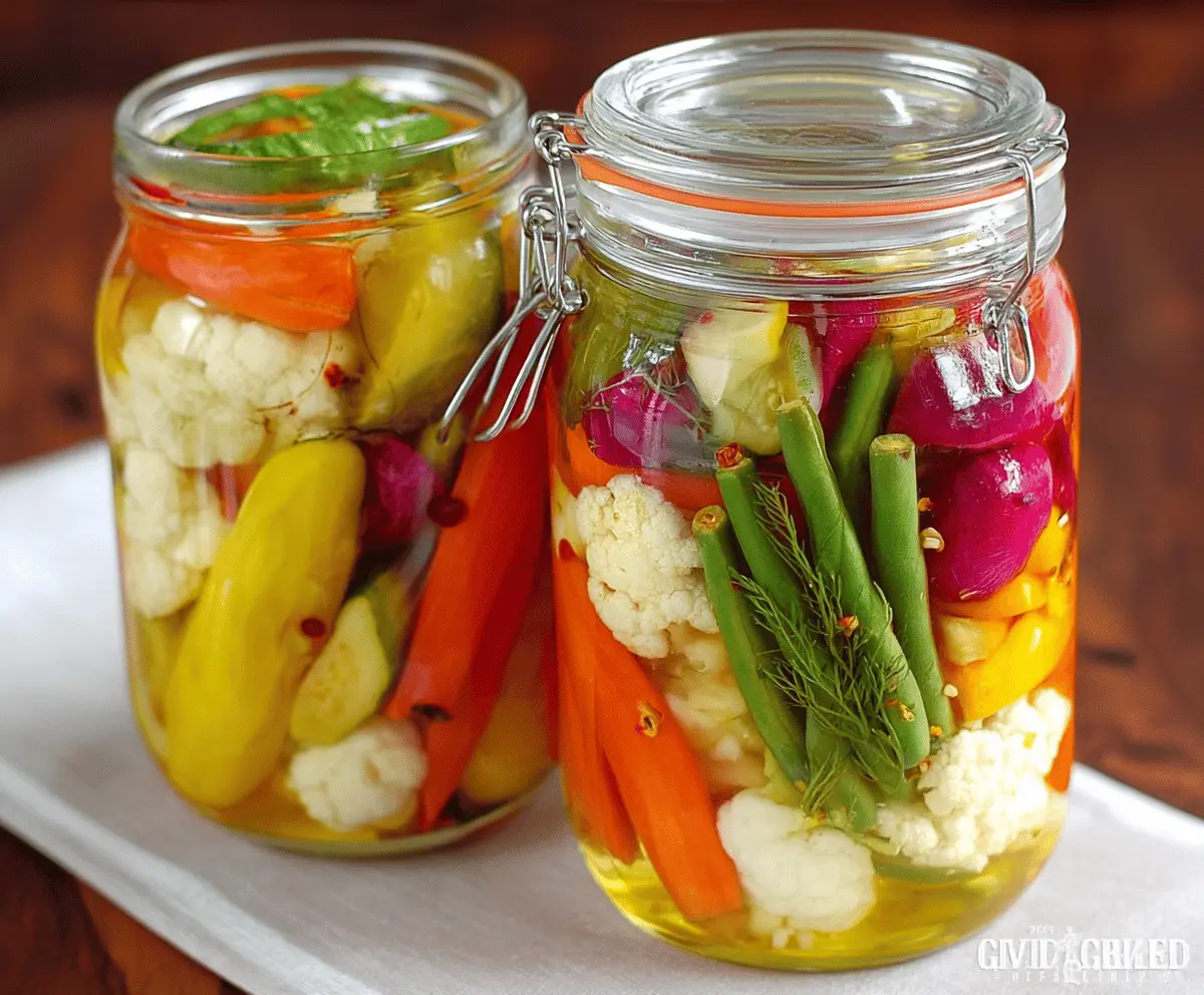 Easy Homemade Refrigerator Pickled Vegetables Recipe
