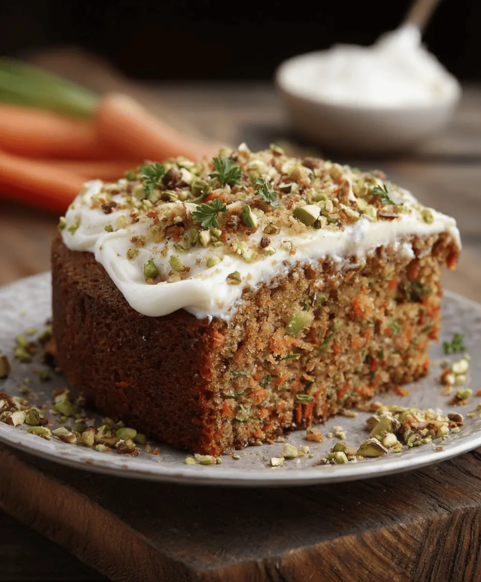 Healthy Carrot and Zucchini Cake Recipe with Natural Ingredients