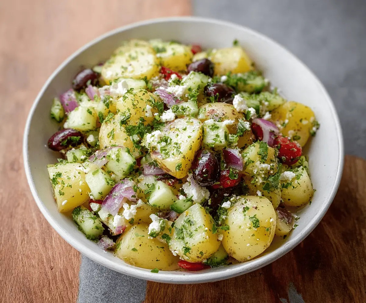 Healthy Mediterranean Potato Salad Recipe