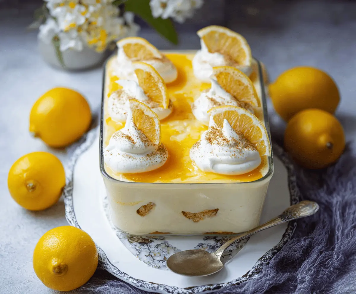 Easy Lemon Tiramisu Recipe with Bright Citrus Flavor