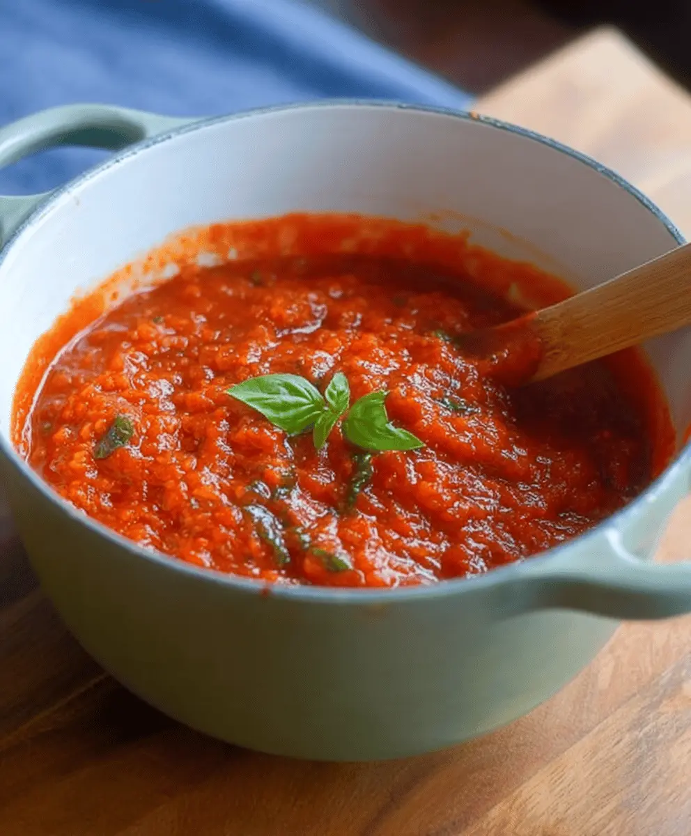 Easy Homemade Tomato Basil Sauce Recipe