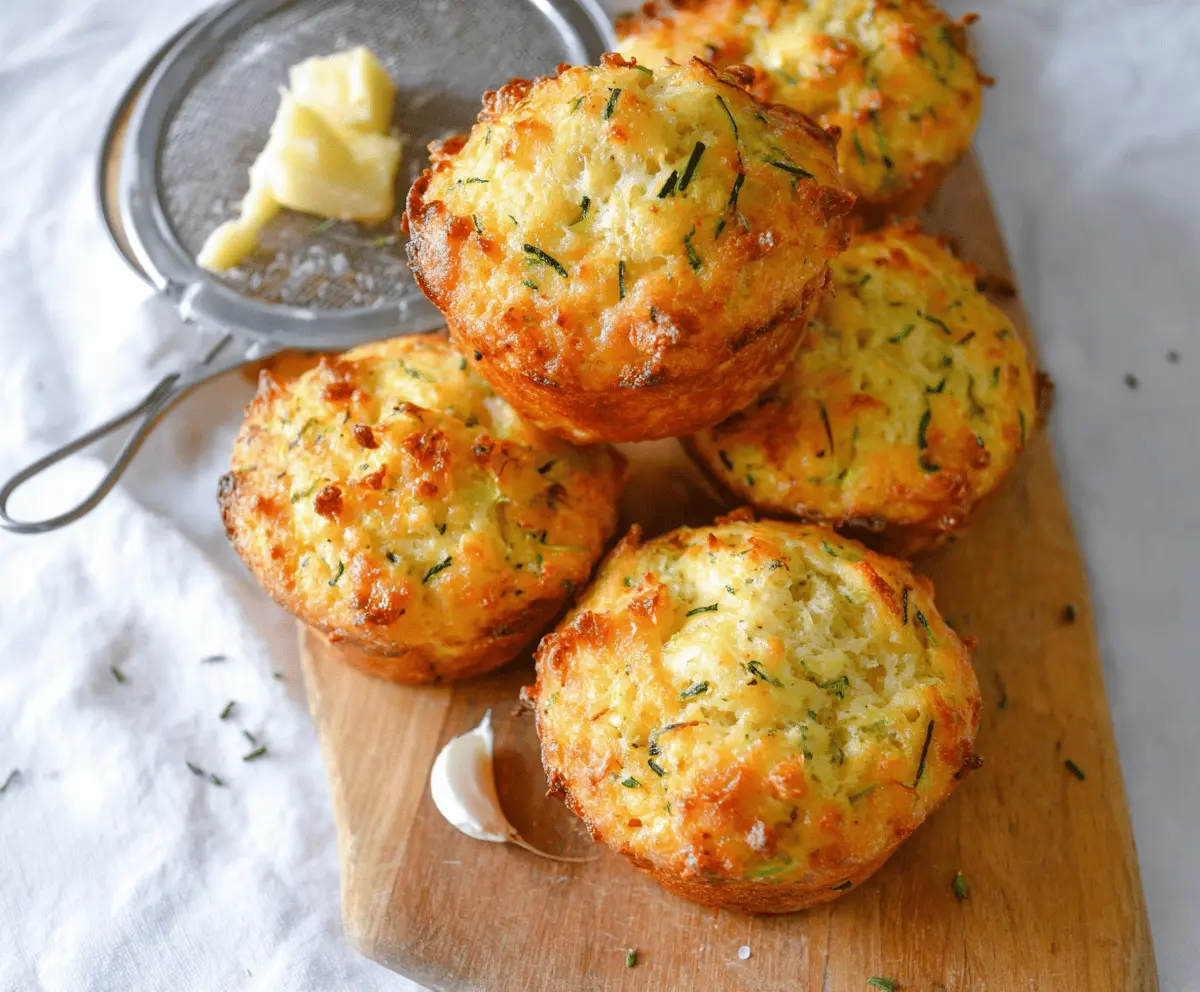 Easy Cheesy Zucchini Muffins Recipe
