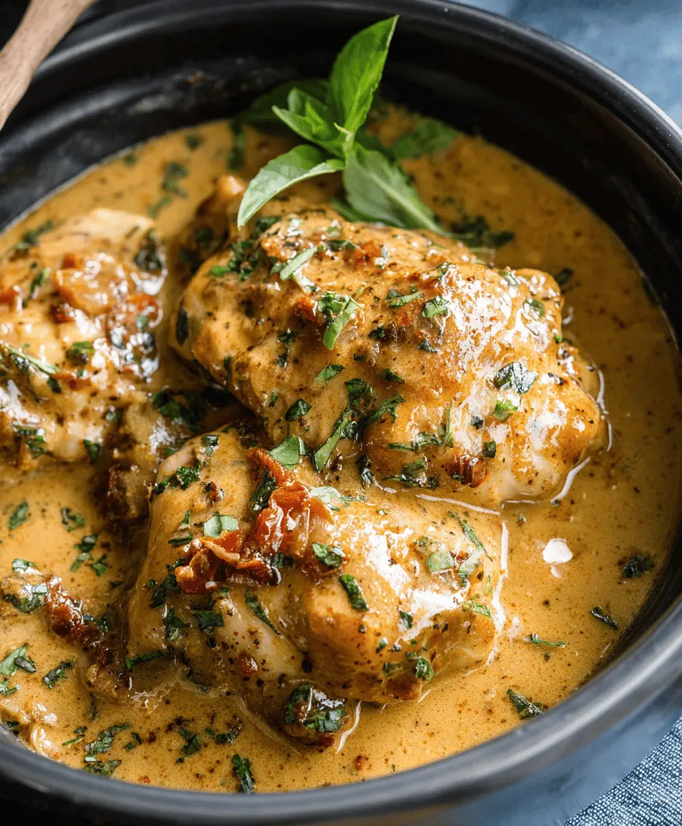Easy Crockpot Marry Me Chicken Thighs Recipe