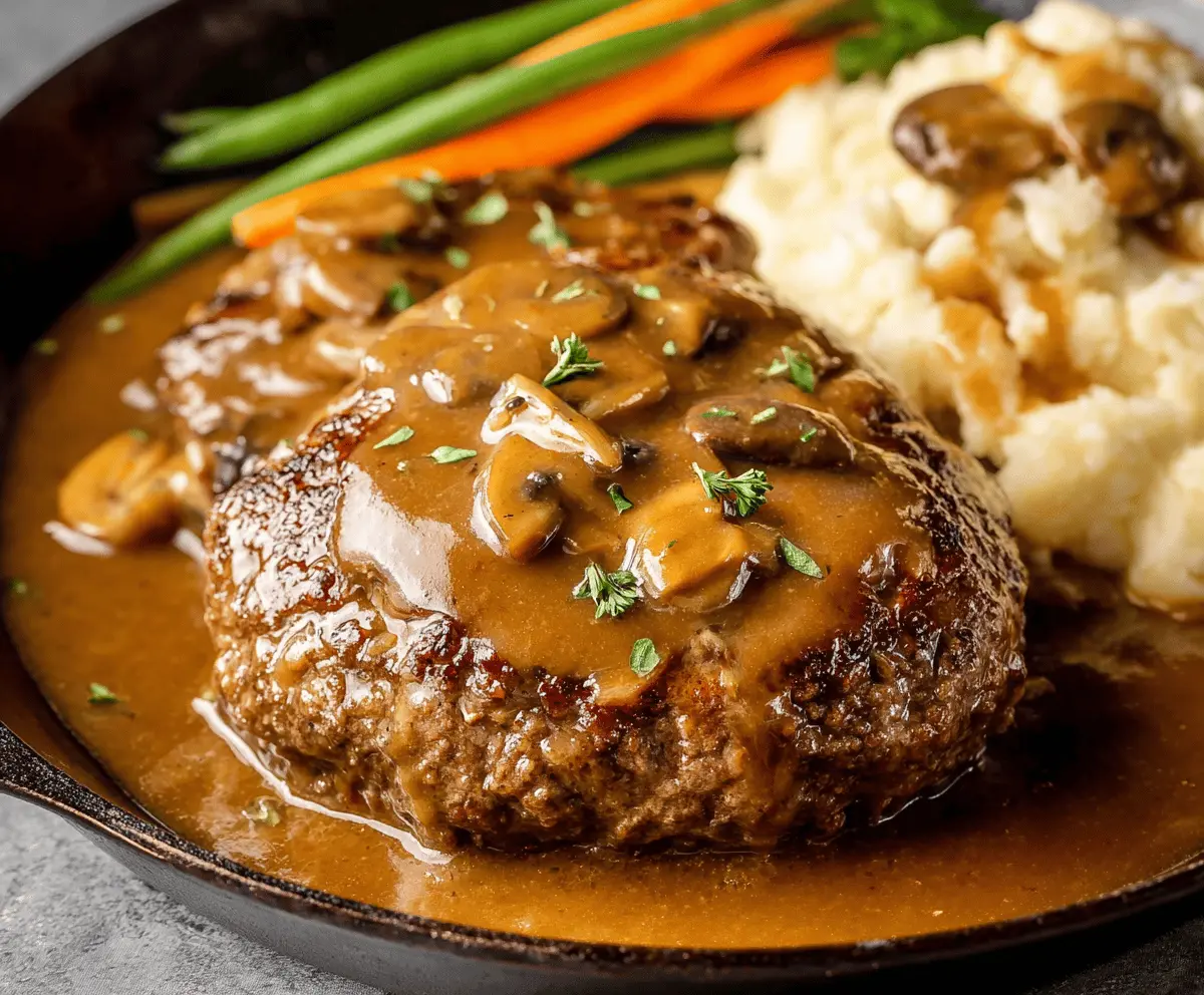 Classic Hamburger Steak with Savory Brown Gravy