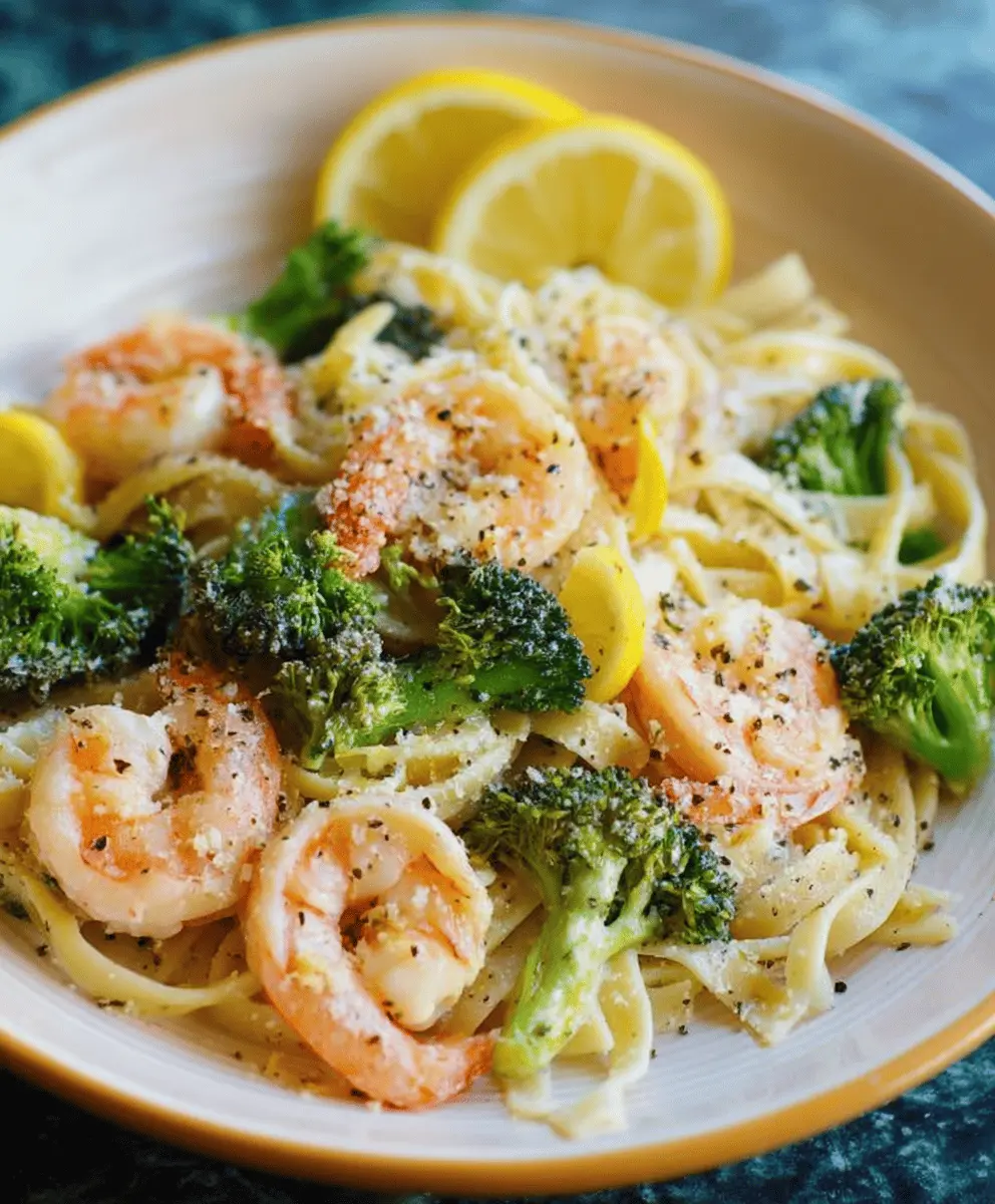 Garlic Lemon Shrimp Pasta with Broccoli for a Fresh, Healthy Meal