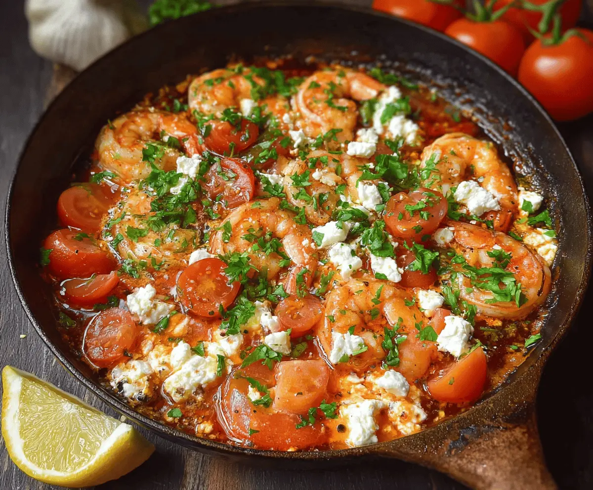 Greek Shrimp with Feta and Tomatoes Recipe
