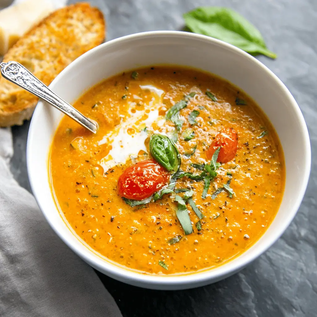 Creamy Roasted Zucchini and Tomato Soup Recipe