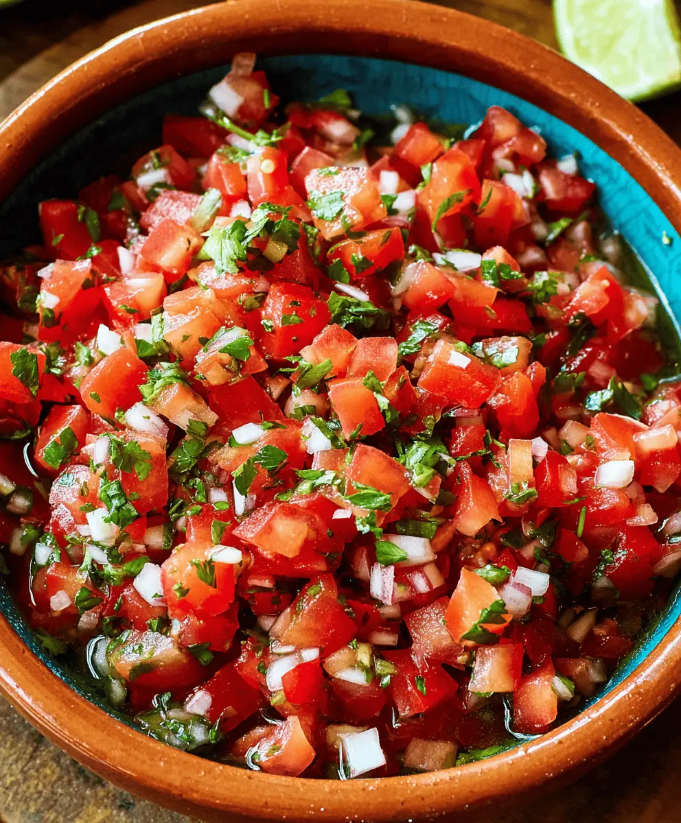Fresh and Easy Pico De Gallo Recipe