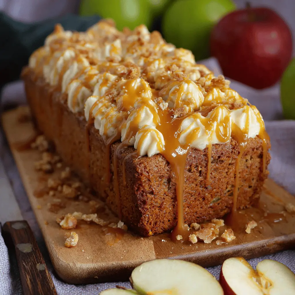 Easy Toffee Apple Loaf Cake Recipe