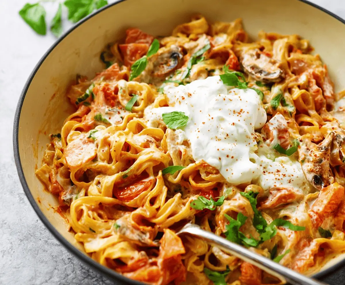 Creamy Burrata Pasta Recipe for Easy Dinner