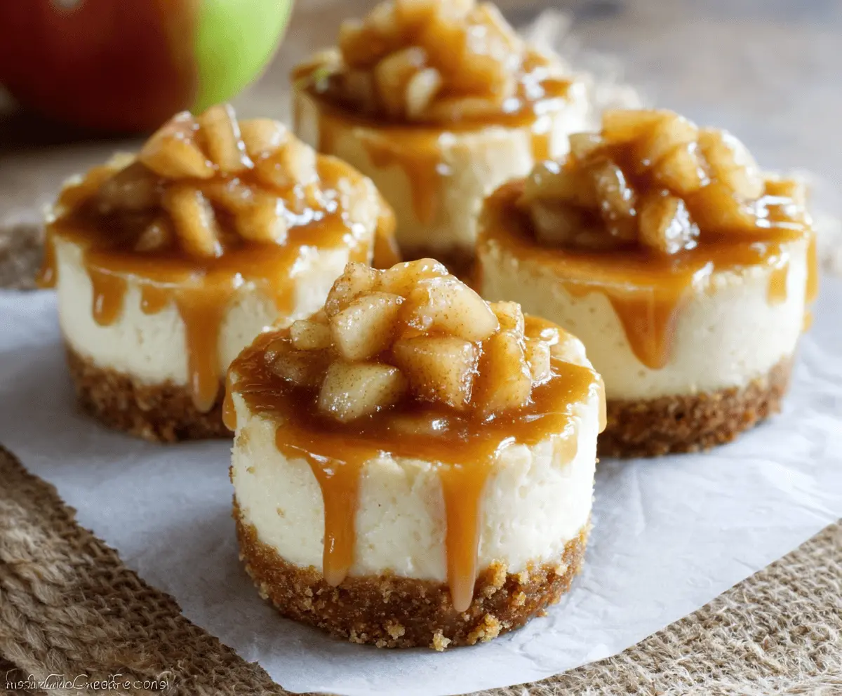 Mini Caramel Apple Cheesecakes Recipe