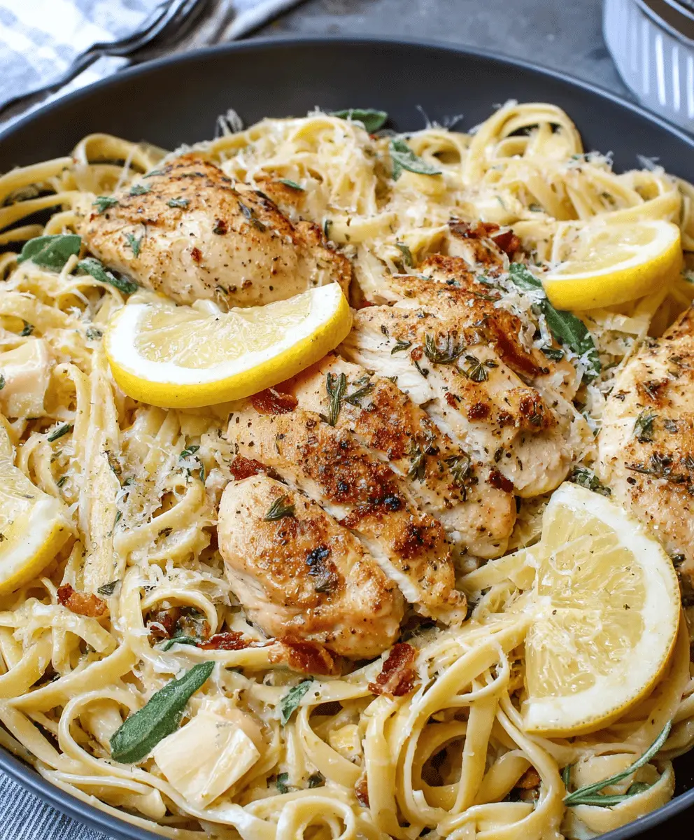 Easy Lemon Chicken Pasta Recipe for Dinner