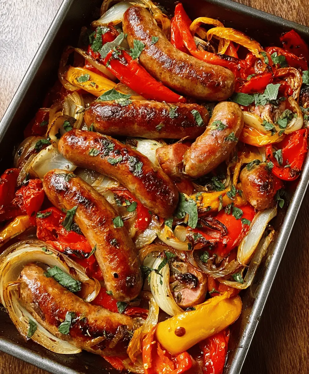 Ina Garten’s Perfect Roasted Sausages Peppers & Onions
