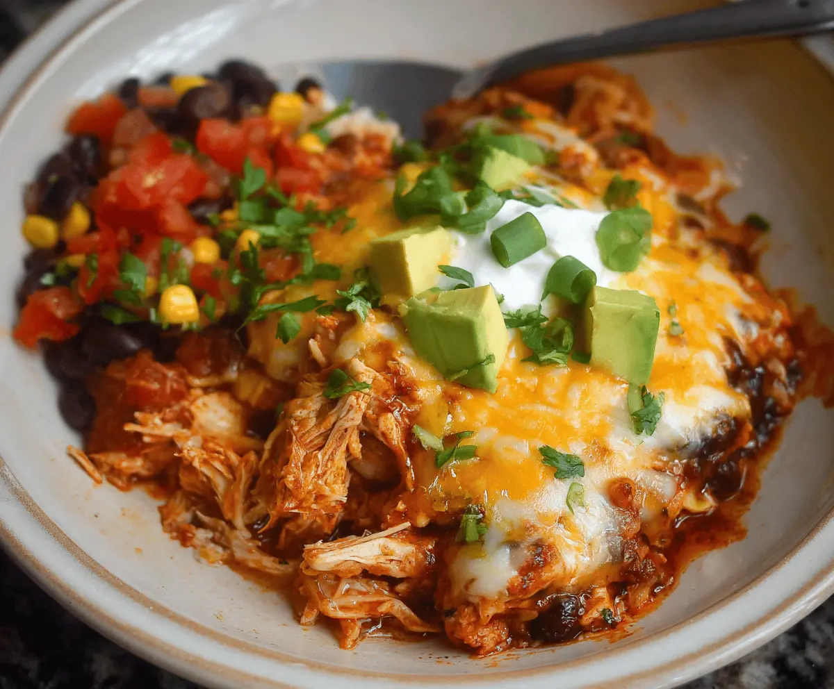 Easy Chicken Enchilada Crock Pot Recipe