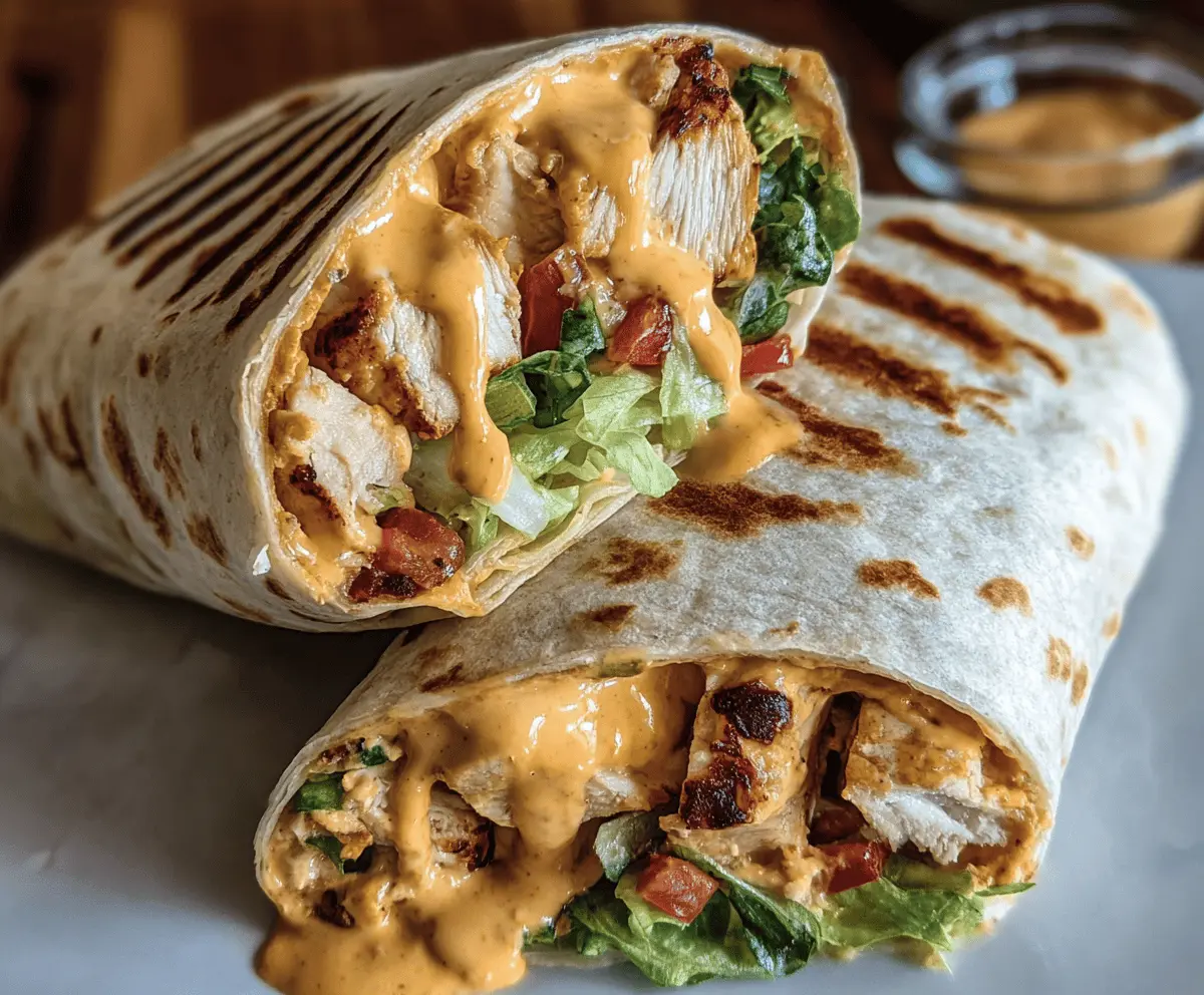 Easy Chipotle Ranch Grilled Chicken Burrito Recipe